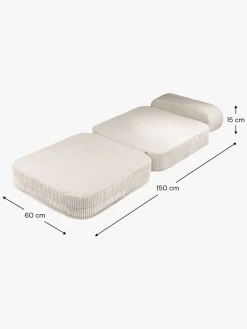 Wigiwama Flip Foldbar Stol 150x60 cm, Marshmallow