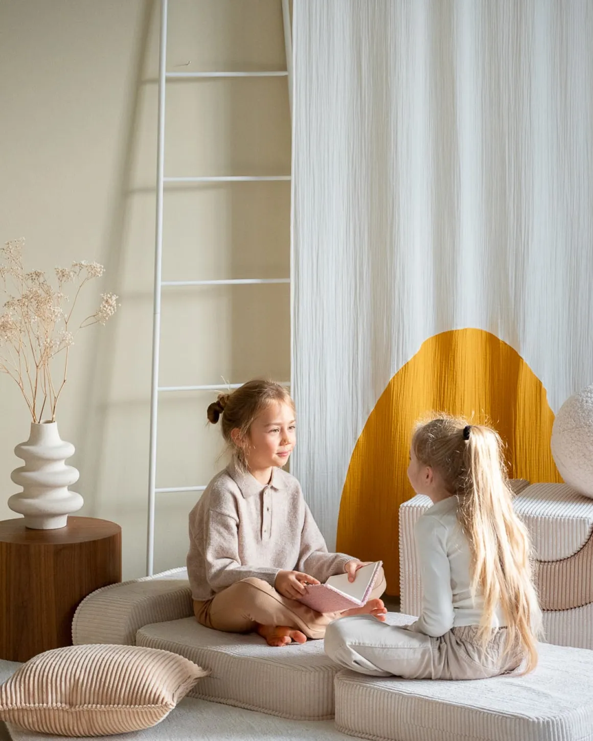 Wigiwama Flip Foldbar Stol 150x60 cm, Marshmallow