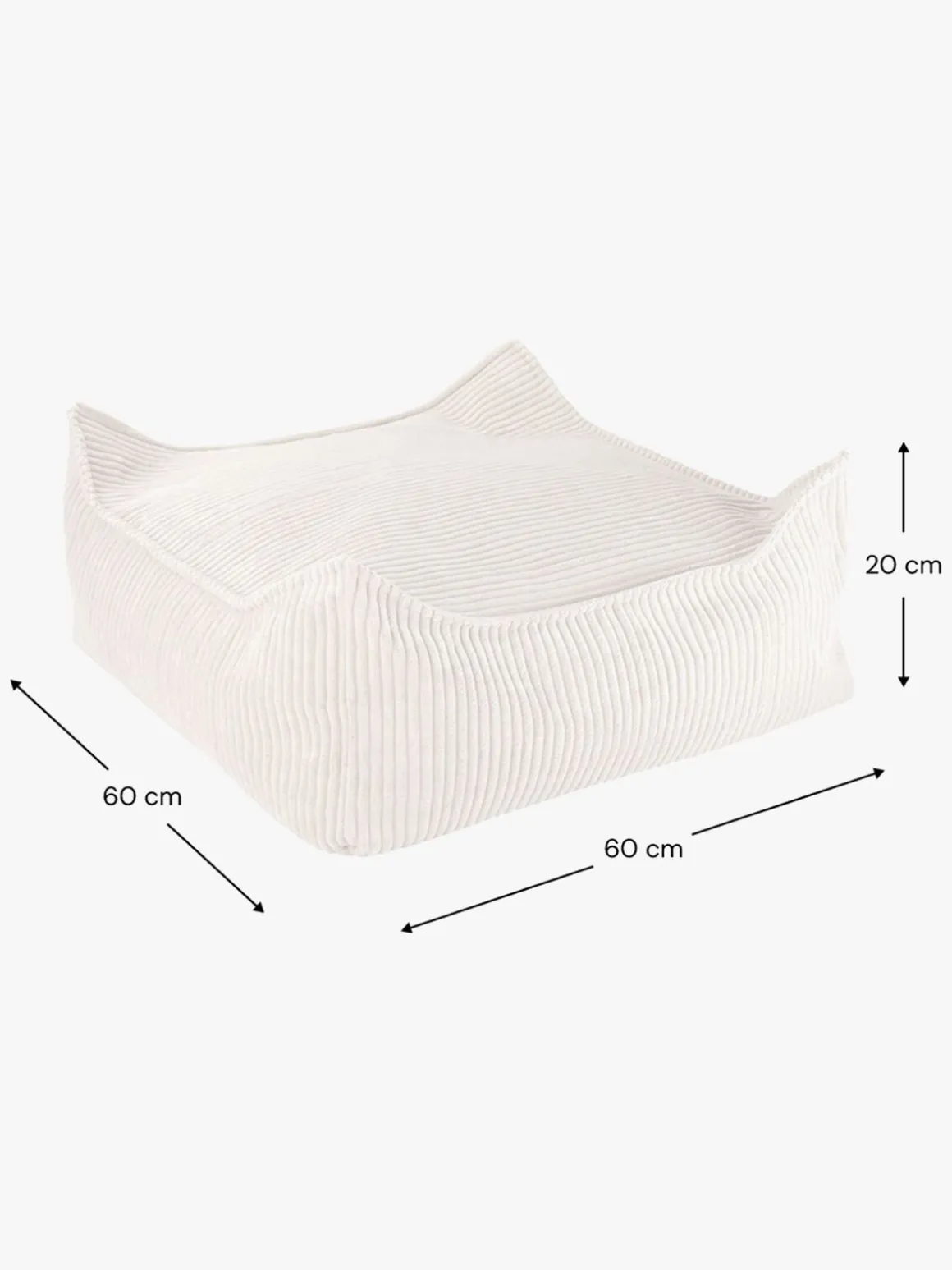 Wigiwama Kvadrat Puf, Marshmallow