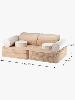 Wigiwama Play Bygbar Sofa 272x156 cm, Brown Sugar