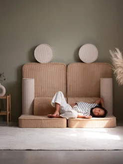 Wigiwama Play Bygbar Sofa 272x156 cm, Brown Sugar