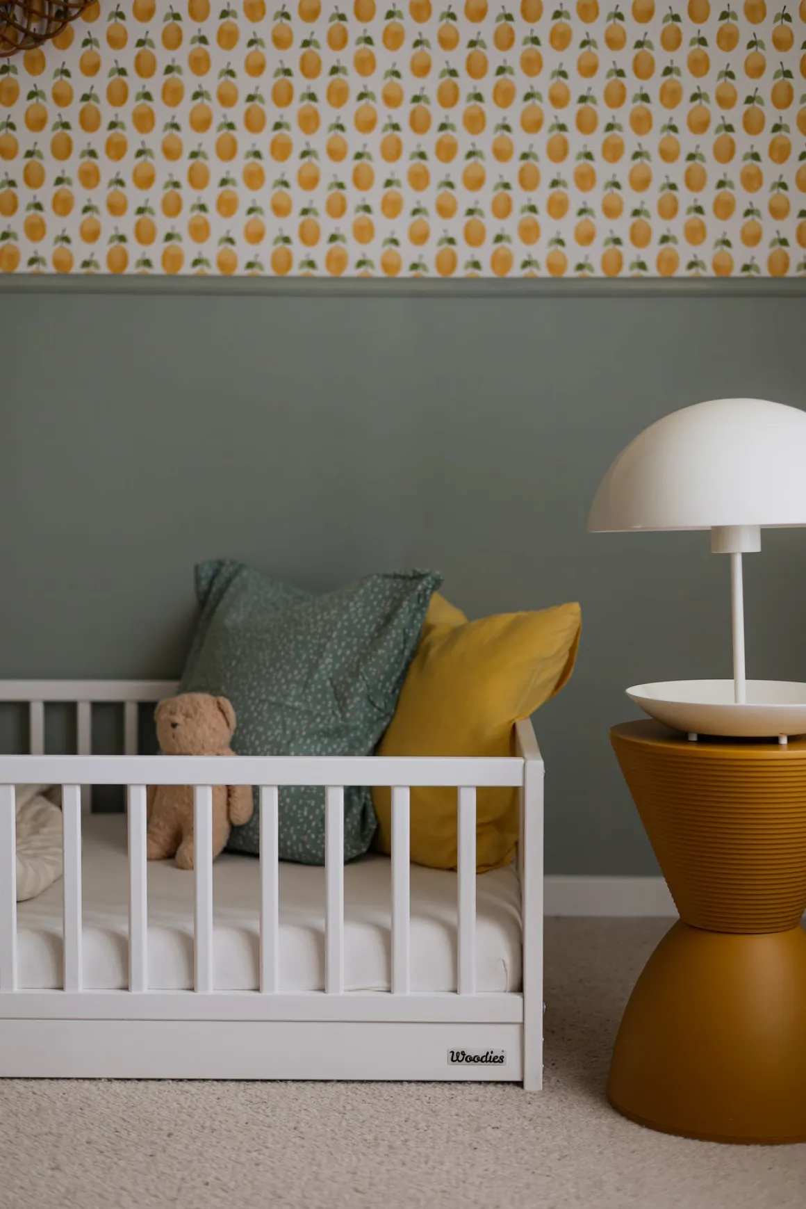 Woodies Monty Junior-/Montessori-seng, Hvid
