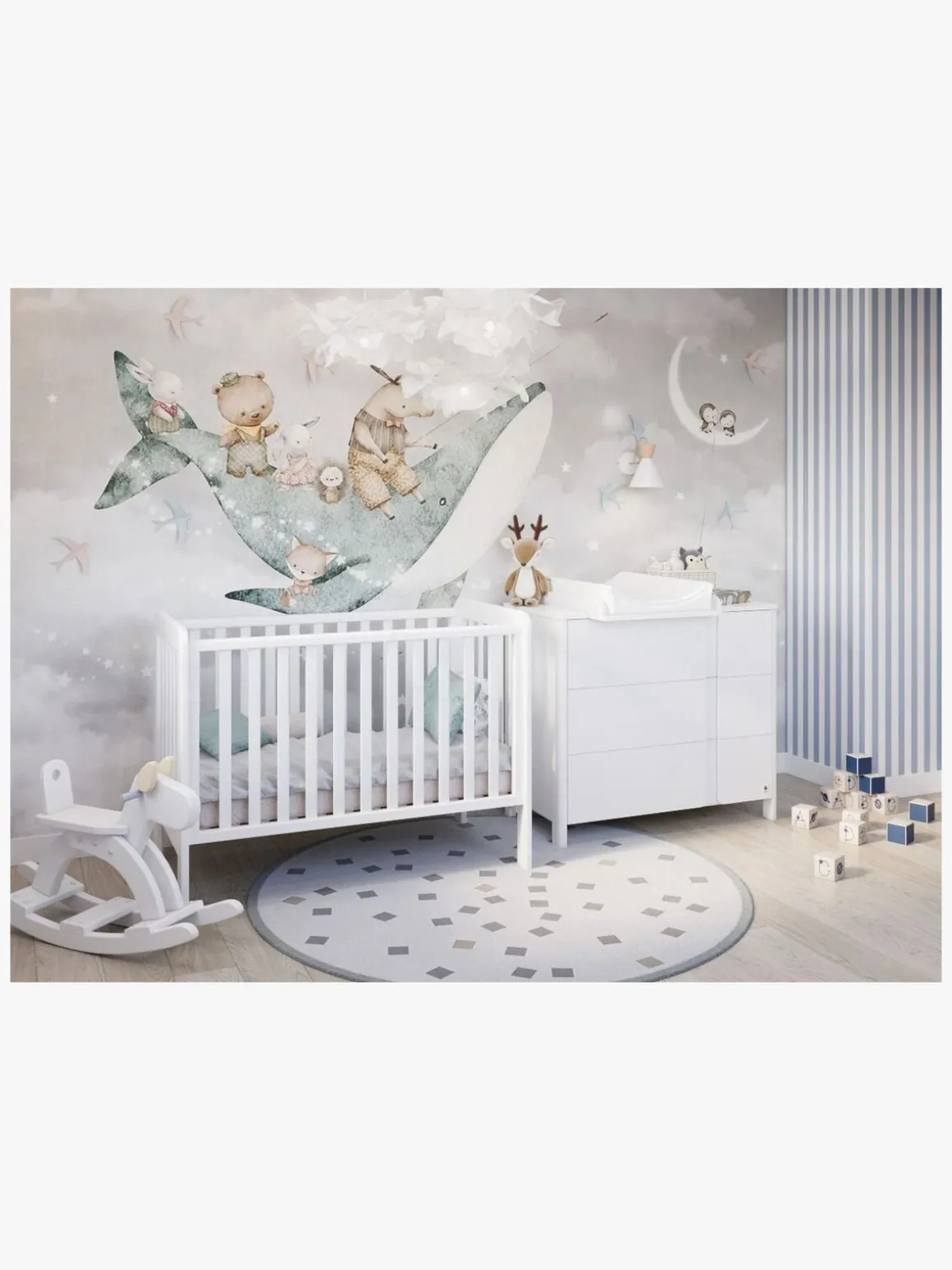 Yappy Kids YappyLull Tremmeseng, Hvid